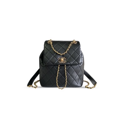 CHANEL 19 DRAWSTRING CHAIN BACKPACK AS4762 (25*23*13cm)